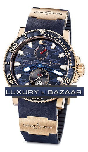 Ulysse Nardin Blue Surf (RG / Blue / Rubber) 266-36LE-3 - Click Image to Close